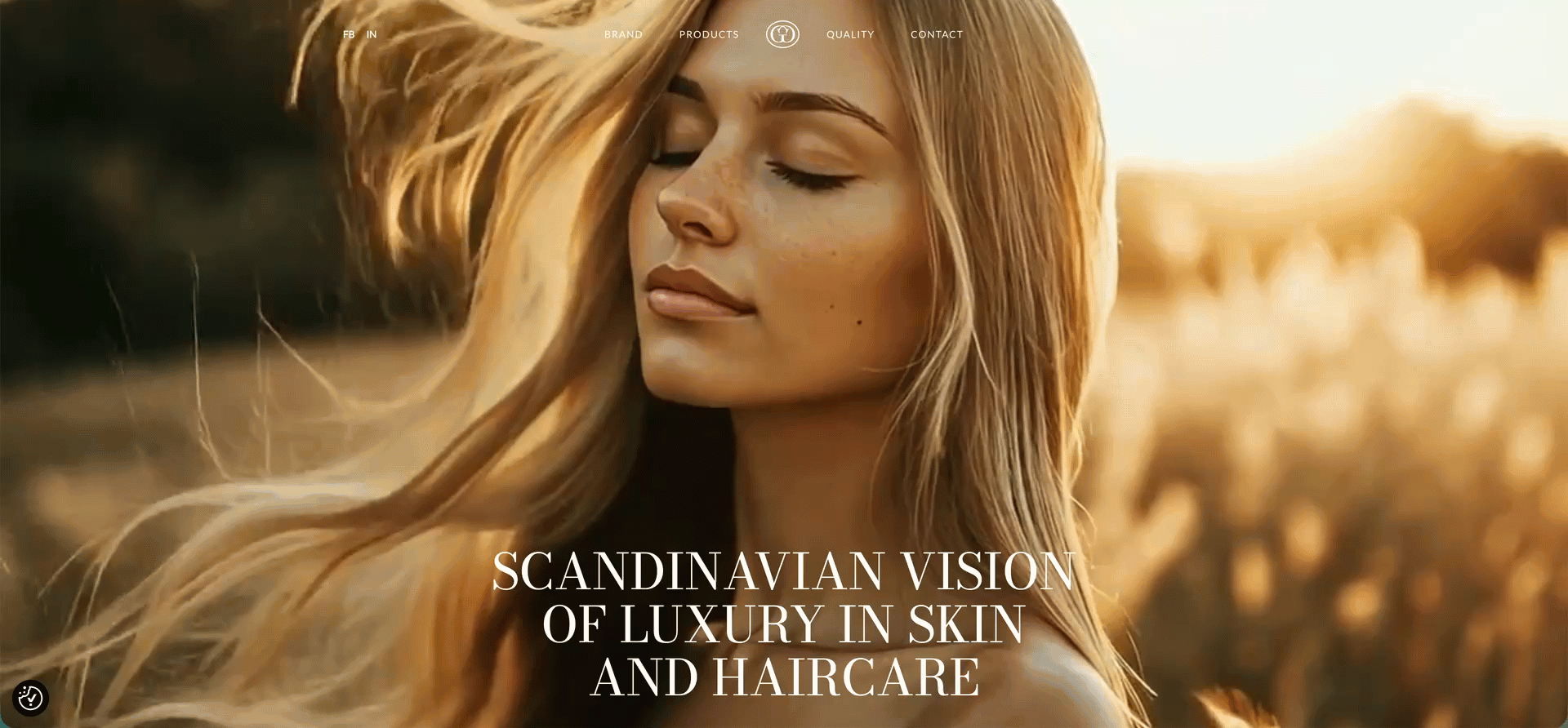 Gold Professional Scandinavian vision of luxury in skin and haircare